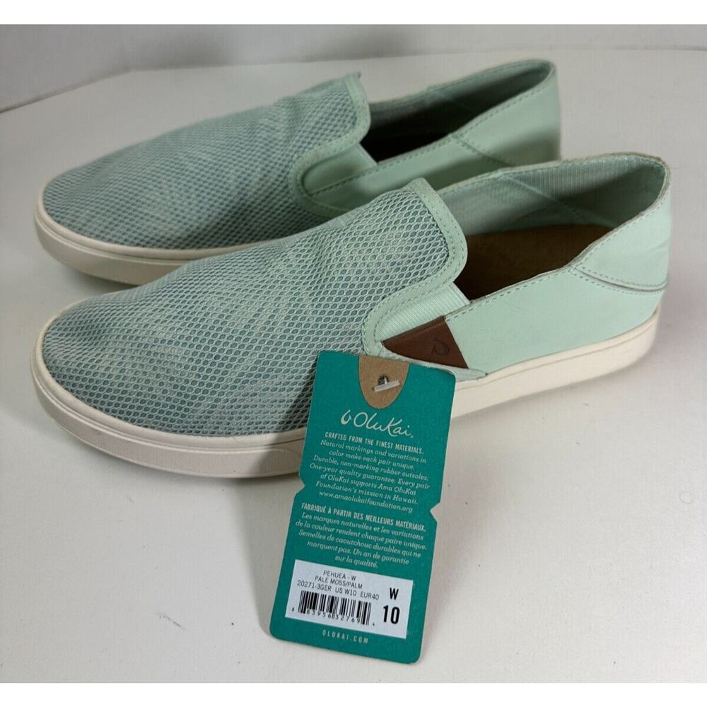 Olukai Pehuea Slip On Mesh Sneakers 20271-3GER Drop in Heel Shoes Womens Size 10 - Picture 6 of 16